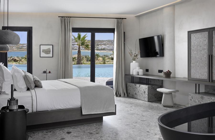 Aeonic Suites & Spa - Only Adults Ornos  Dış mekan fotoğraf