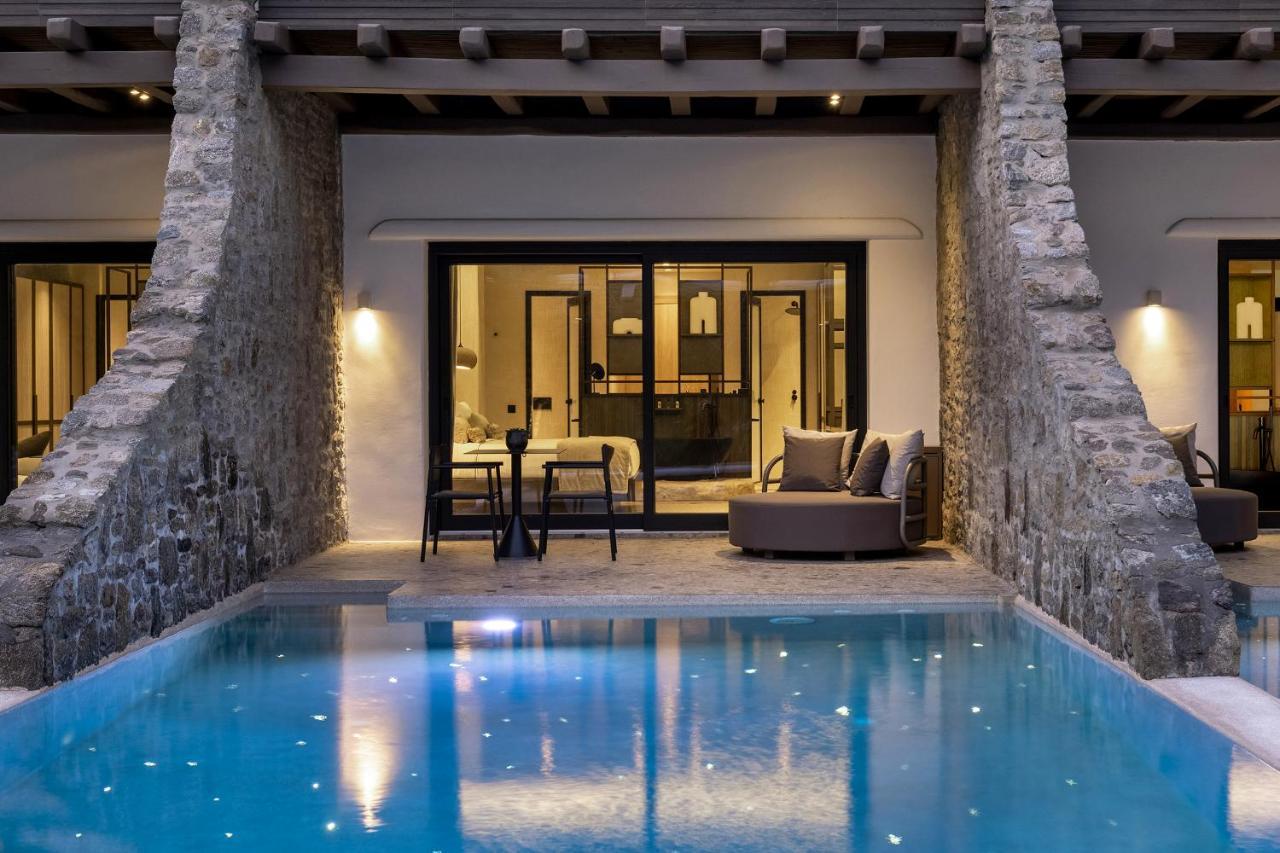 Aeonic Suites & Spa - Only Adults Ornos  Dış mekan fotoğraf
